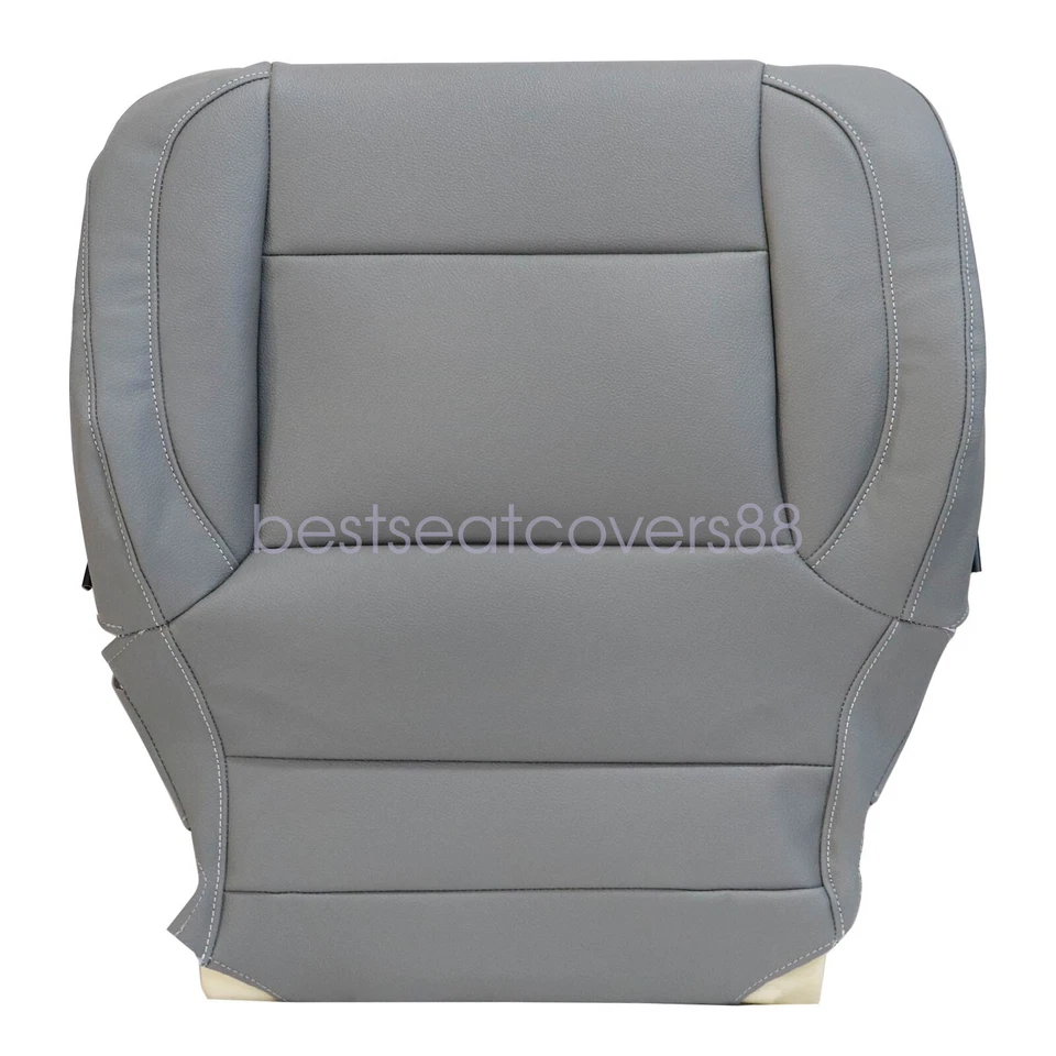 Cubierta de asiento de cuero inferior delantera gris ceniza o almohadilla de espuma para Chevy Suburban 2015-19 Foto 4 de 4