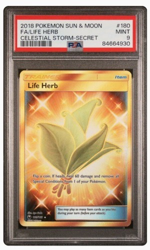 Life Herb graded PSA 9 for sale on eBay