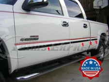 1999-2006 Silverado/Sierra Crew Cab 5.5' Short Bed Flat Body Side Molding 1.5"