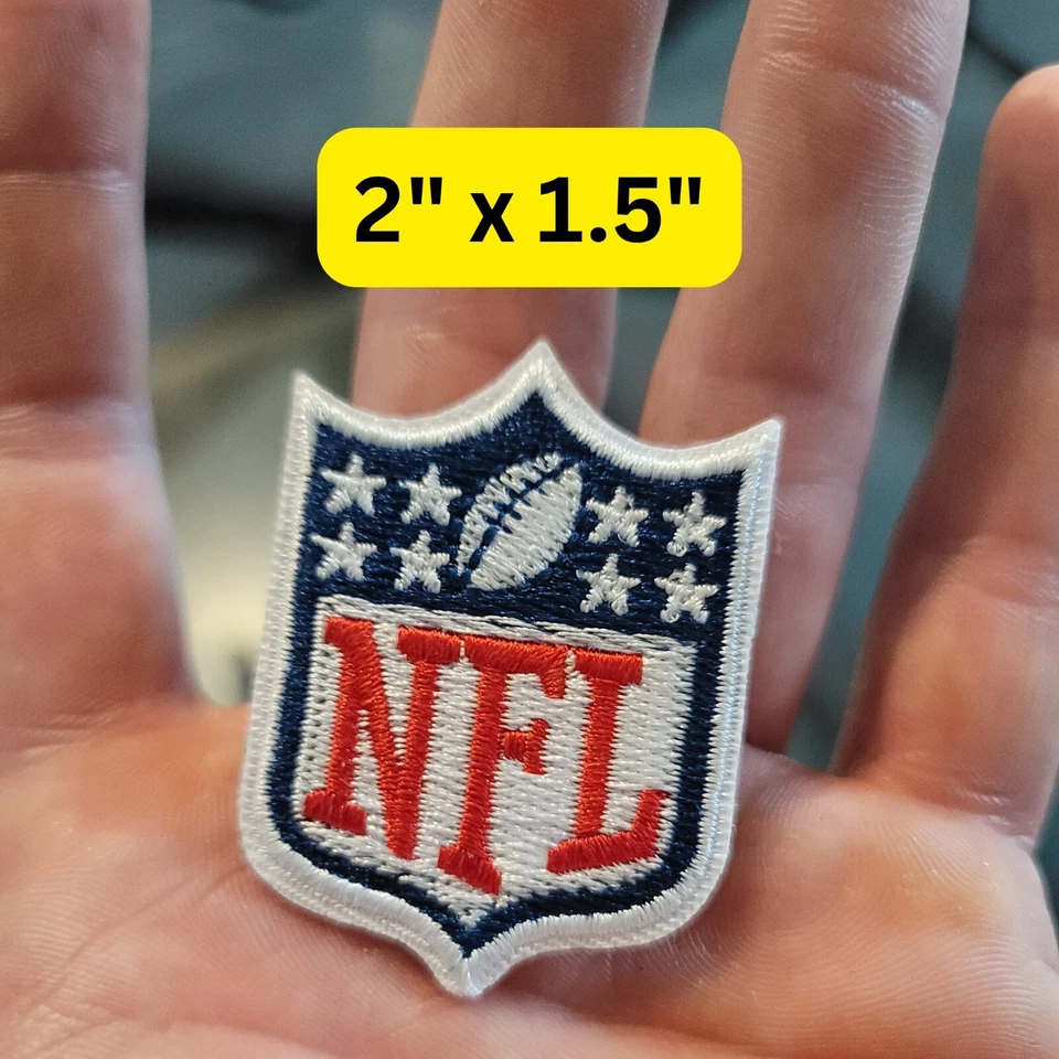 Small NFL American Football Iron On Patch 2"x1.5" - Image 1 of 1