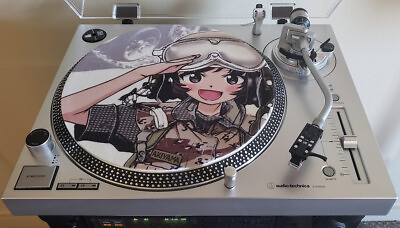 #ad #ad Girls Und Panzer Yukari Akiyama Anime 16 oz Felt Vinyl Record Player Slipmat $19.99
