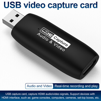 USB Audio Video Capture Card for Streaming Gaming Video Recorder for PC Switch..
