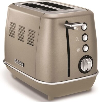 Morphy Richards 224403 224403EE Evoke 2 Toaster Platin, 850, Metall, 1 Lt, Titan