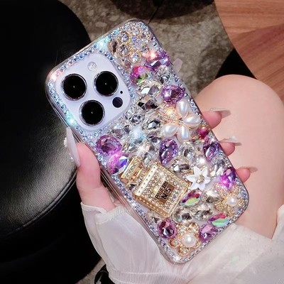 For Xiaomi Case Glitter Diamond Perfume Bottle Luxury Flash Phone Cover Hot Girl