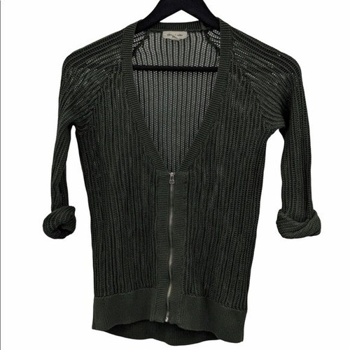 Ribbed Sheer Cardigan Size XS | eBay