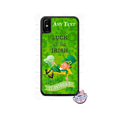St Patty's Day Luck of Irish Leprechaun Custom Phone Case fits iPhone Samsung