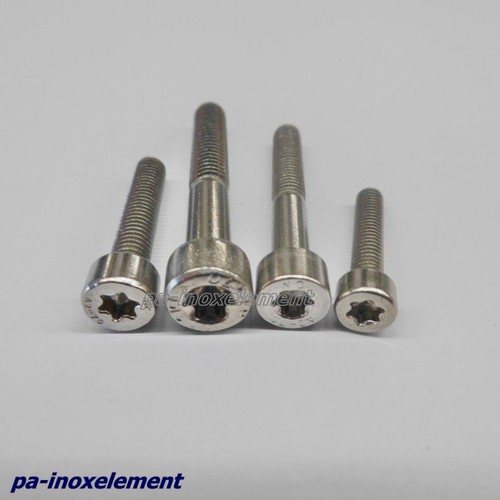 100 Viti Cilindriche In Acciaio Inox V2A M5x40 - Testa Esagonale Con Filettatura Parziale Per Esterno E Interno