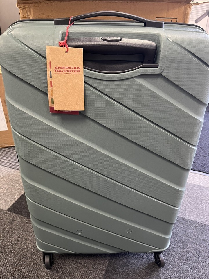 American Tourister Jet Driver 77cm Large Hardside Spinner Case in Olive