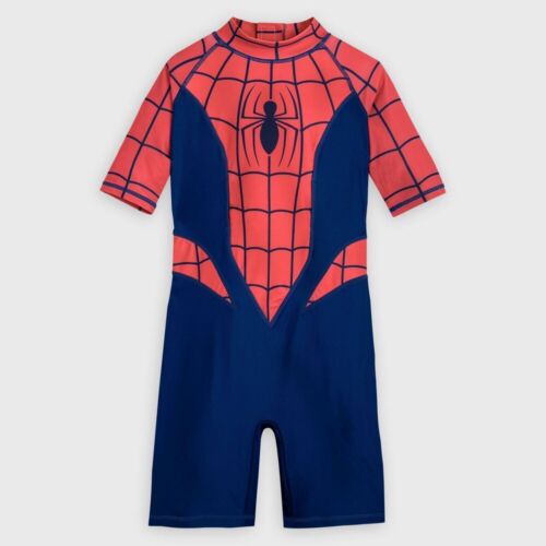 Boys' Spider-Man Adaptive Swimsuit - Red/Navy Blue M - Picture 1 of 1