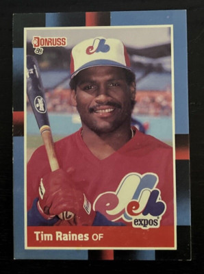 1988 Donruss - #345 - Tim Raines - Montreal Expos - HOF