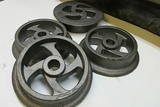 4 Mining Ore Car  Sm Railroad Craft Garden Cart   Wheel  Cast Iron 7-1/4 Inch 