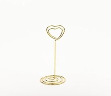 24 Heart Shape Pattern Table Name Number Card Holders Memo Photo Stand Note Clip