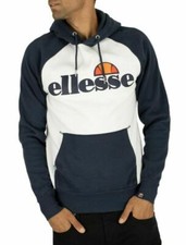 NWT 94 Ellesse Taliamento OH Hoodie WHite  Navy Men's SMALL