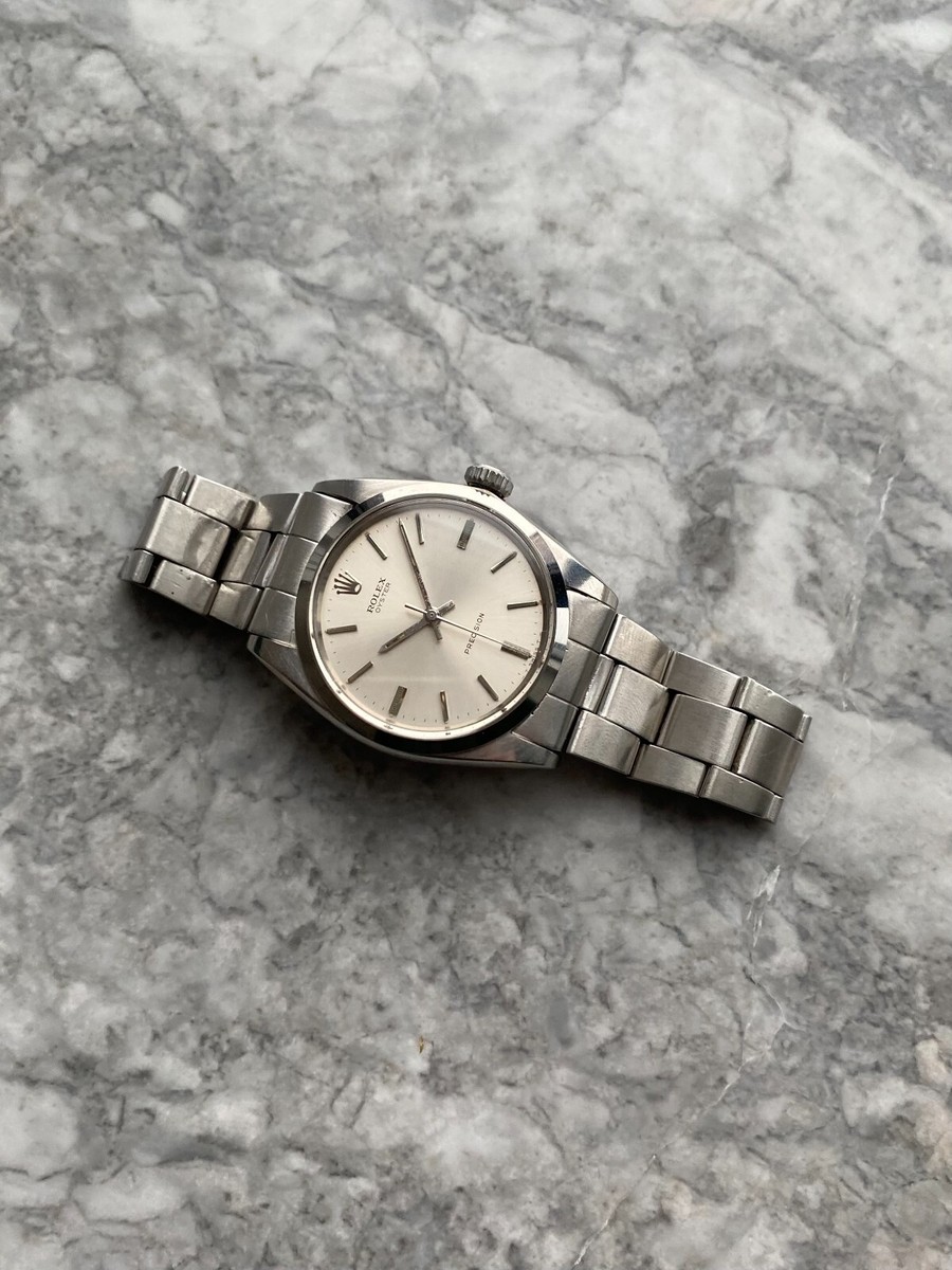 Vintage Rolex Oyster Precision Ref 6426 70s Manual Wind Silver