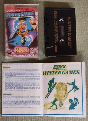 EPYX Winter Games / C64-C128 / Kassette / inkl. original deutscher Anleitung