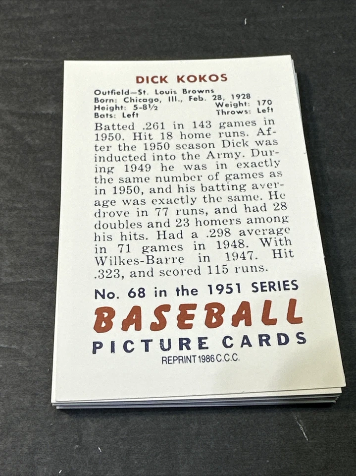 1951 Bowman Reprint Complete Team Set St. Louis Browns 16 Cards - Image 3 of 4