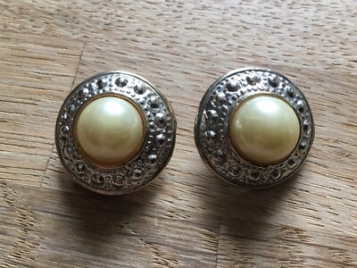 Boucles D'oreilles Clips Vintage - Authentique, Très Bonne Qualité - Occasion