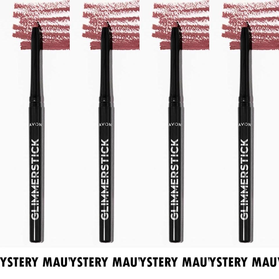 NEW Avon Glimmersticks Retractable Lip Liner / MYSTERY MAUVE / SET OF 4 - Image 4 of 4