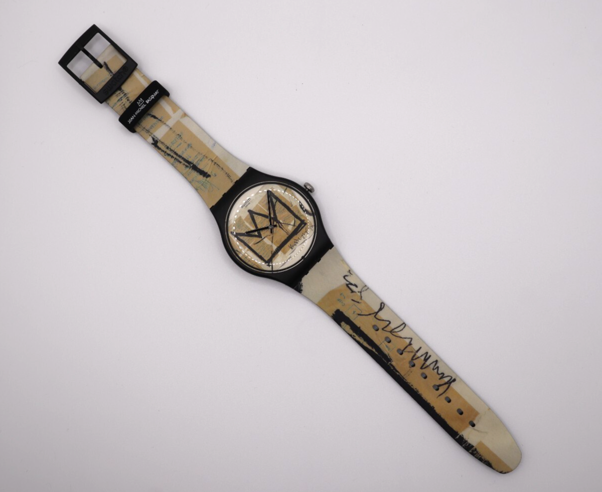 SWATCH UNTITLED BY JEAN-MICHEL BASQUIAT SUOZ355 ART 41MM ART Work 