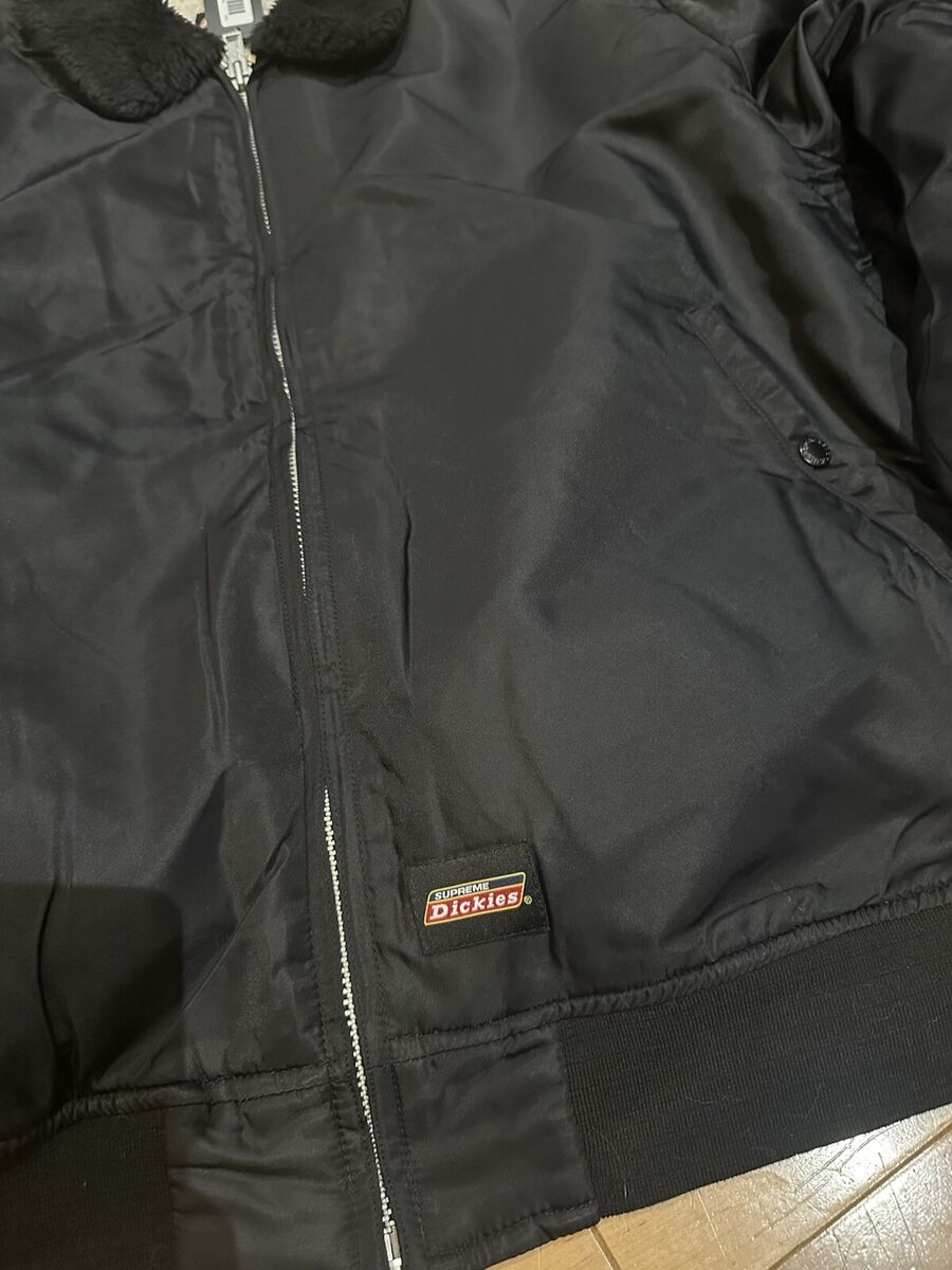 Supreme Dickies Black Fur Collar Bomber Jacket XXL | eBay Supreme Dickies Black Fur Collar Bomber Jacket XXL | eBay