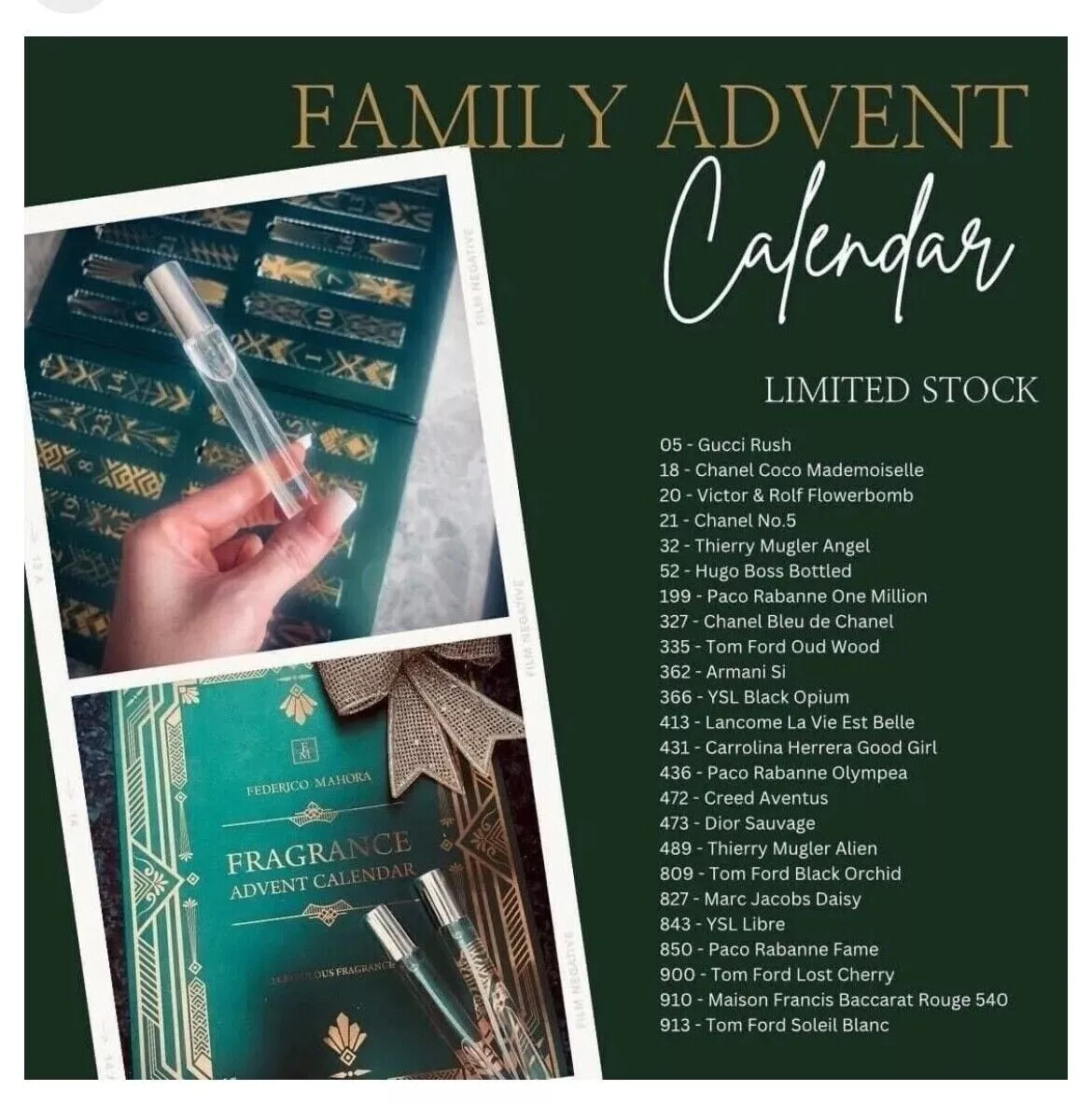 Federico mahora advent calendar 2021 sales