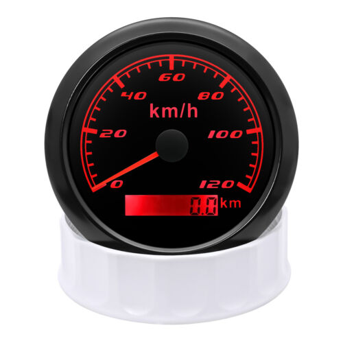 85mm GPS Speedometer 0-120KM/H Odometer Gauge 7 Colors LED For Boat Car Truck - Picture 12 of 16