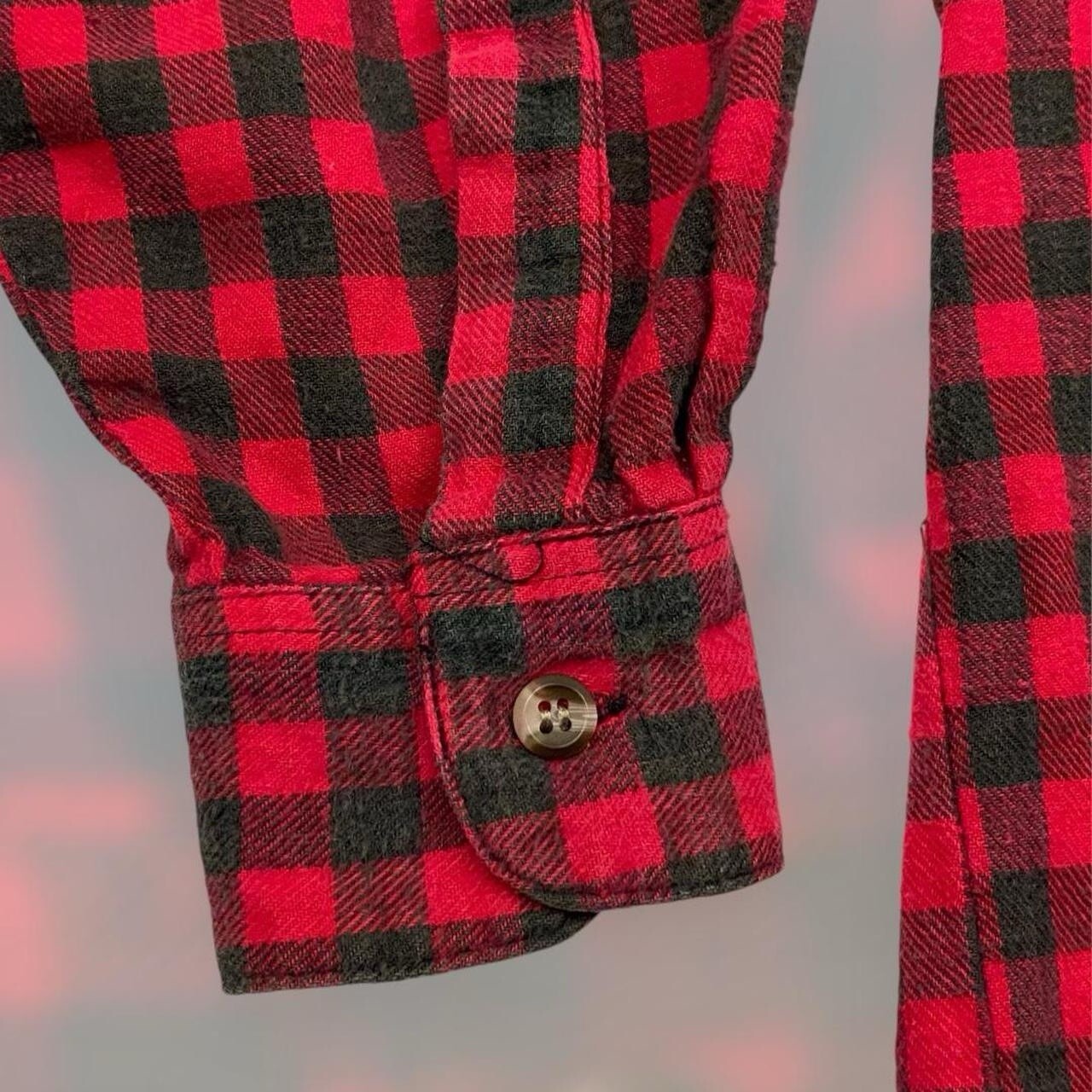 VTG 90s Basic Editions Plaid Button Front Shirt W… - image 4