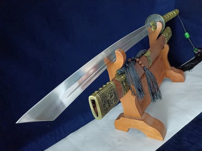 Battle Ready Chinese KungFu Saber Sword Knife Long Handle Battle Dao Broadsword