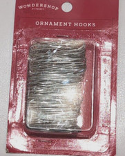 Wondershop Christmas Holiday Ornament Hooks New Silver 200 Pc
