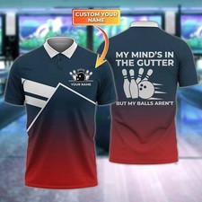 Personalized Name 3D Bowling Polo Shirt Bowling All Over Print Polo