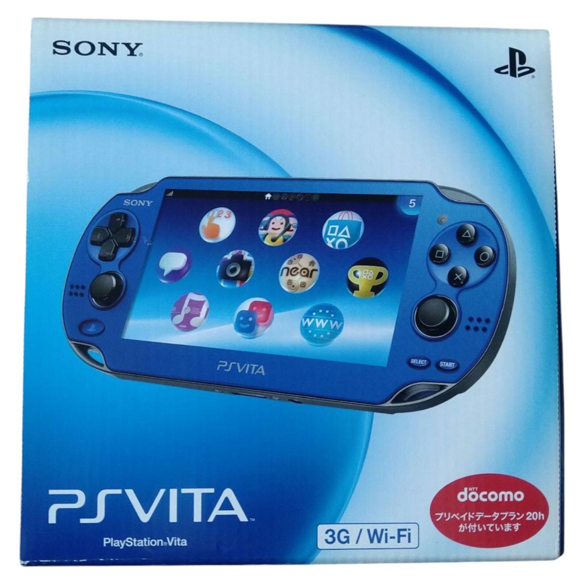SONY PS Vita 3G Wi-Fi PCH-1100 Console Sapphire Blue w/Box SONY PS Vita 3G Wi-Fi PCH-1100 Console Sapphire Blue w/Box