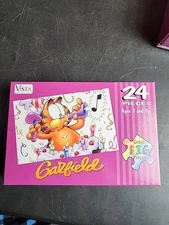 Factory Sealed Garfield  the Cat Jigsaw Puzzle Birthday 9x12”  24 Big Pieces