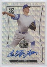 2020 Leaf Metal Draft Silver Wave Justin Lange #BA-JL1 Auto 02d2