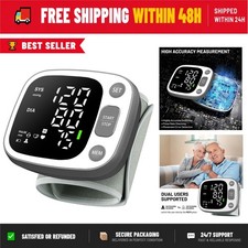 Oklar Wrist Blood Pressure Monitor FDA Cleared Rechargeable Accurate