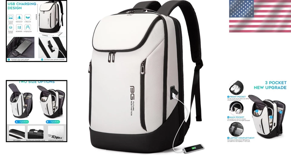 Durable Laptop Backpack with 15.6 Inch Laptop Pocket - Image 2 of 4