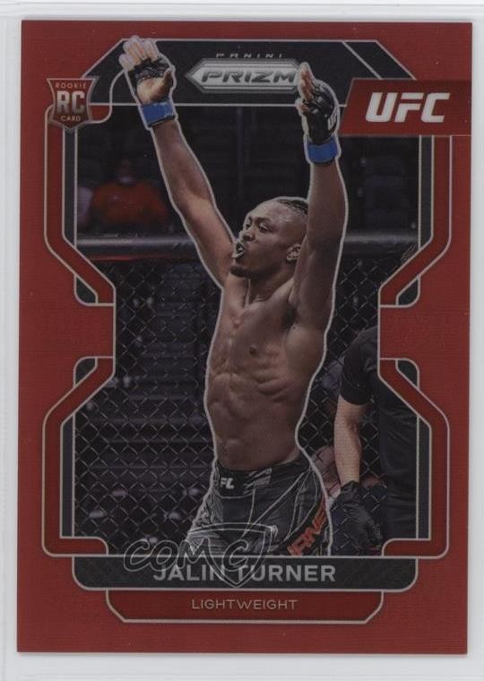 2022 Panini Prizm UFC Red Prizm 190/299 Jalin Turner #164 1pw3
