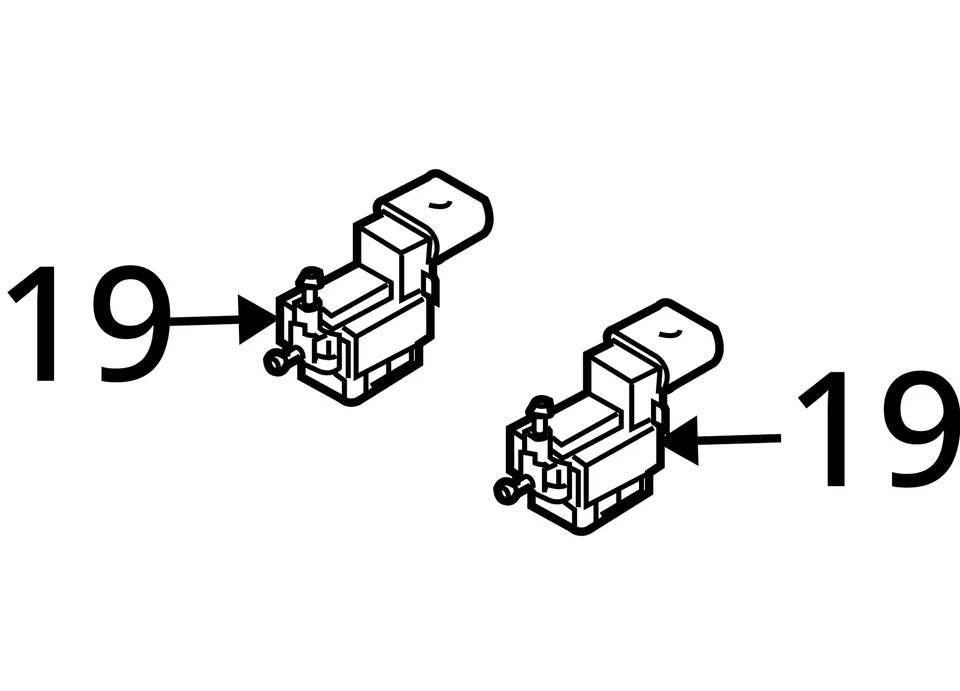 Electroválvula de purga de bote de vapor Volkswagen Golf 2002-2020 037906283C Foto 4 de 4