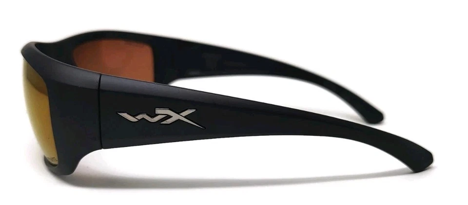 Wiley X Omega Captivate 太阳镜 - 哑光黑色/偏光镜面青铜镜片 — 第 2/4 张图片