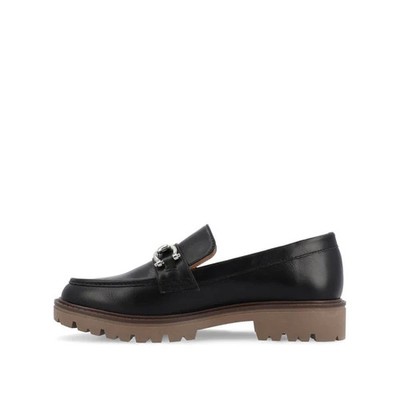 Journee Jessamey Women Black Loafer Flats Horsebit Size 12M New Box