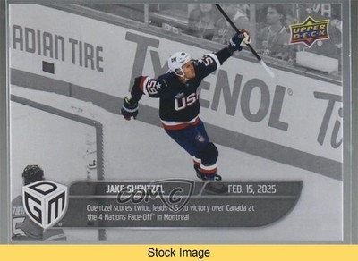 2024-25 4 Nations Face-Off Game Dated Moments Silver Jake Guentzel #11 READ 0y85