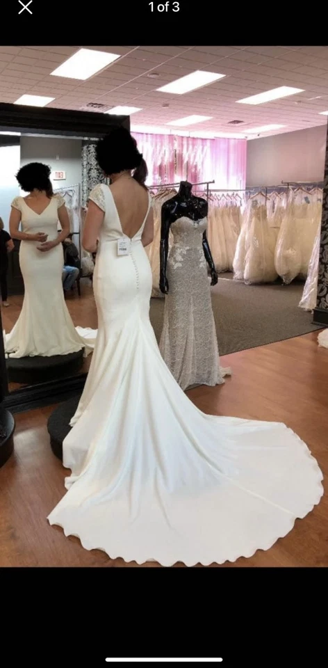 VESTIDO DE NOVIA PRONOVIAS "IRUNE" MARFIL TALLA 10 EXCELENTE ESTADO Foto 2 de 4