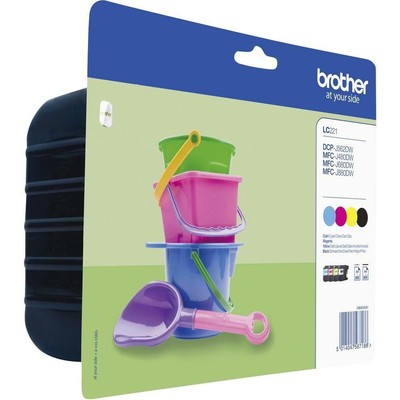 Original Brother LC221, Multipack Tintenpatrone, DCP-J562DW MFC-J480DW LC221VALBP