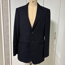 Giorgio Armani Mens Suit Setup Black Italy Business Size 36