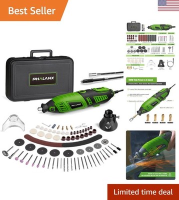 Multi-Functional Rotary Tool Set 180W - 6 Speed, Flex Shaft, 139 Piece Accessory
