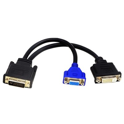 Wyse DVI I Splitterkabel DVI I 24 5 Stecker auf DVI D 24 1 und VGA