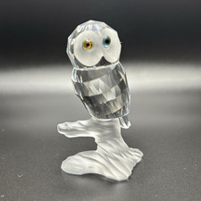 Swarovski Owl on Frosted Branch Crystal Figur...