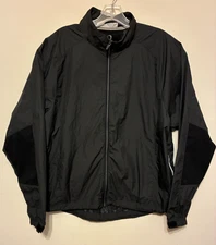 Zero Restriction Golf Wind & Rain Jacket Men Large Front Full Zip Vented Black