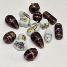 16 Pcs Handmade Murano & Speckled Lampwork Glass Beads — photo 6