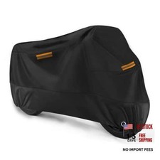 Universal Motorcycle Cover Waterproof Outdoor Storage All 108" Length black