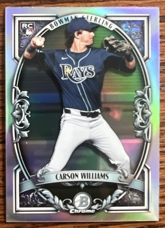 2026 Bowman Carson Williams #BST-15 Sterling Chrome RC Rays